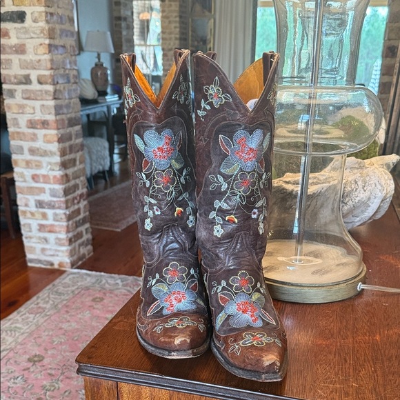 Old Gringo Bonnie boots in chocolate and brass size 9 - Picture 2 of 13